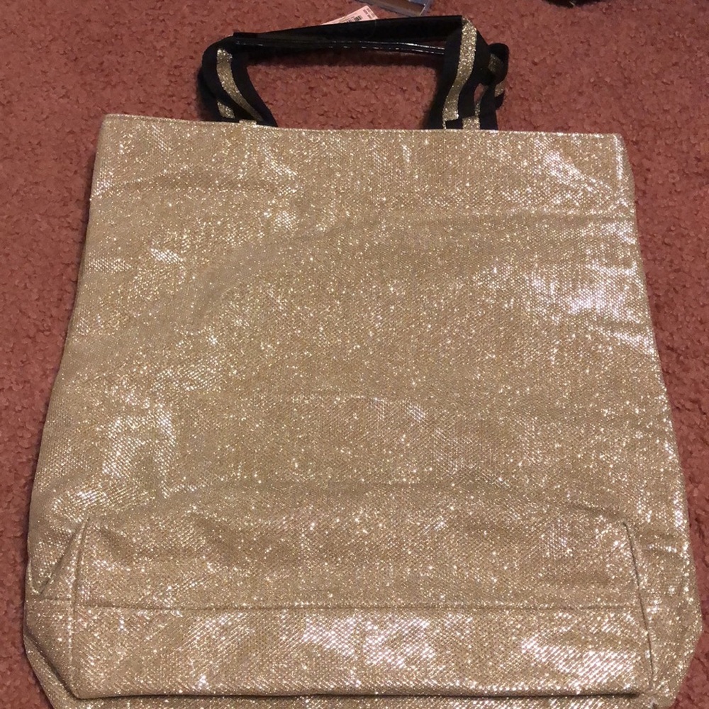 Victoria Secret Gold Tote Bag - Picture 2 of 11